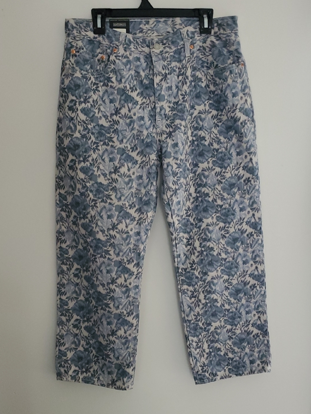 Levi's 501 90s Floral Ankle Midrise Jeans